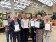 The team from Bents Garden and Home with their awards